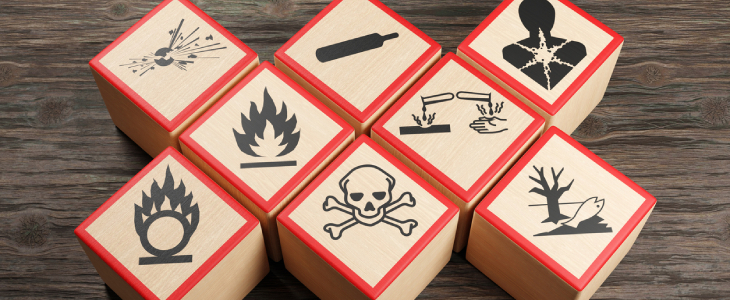 Hazardous materials symbols