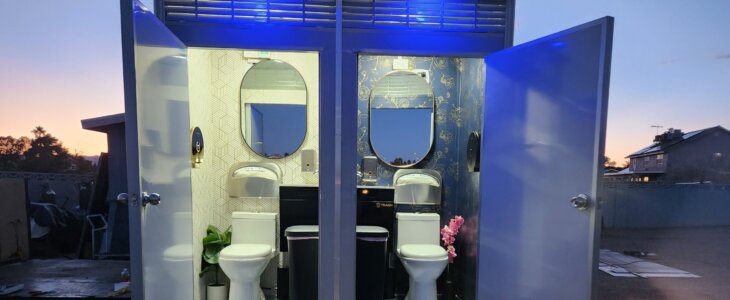 Luxury/VIP portable restroom rental available in Las Vegas