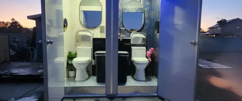 Luxury portable restroom rental in Las Vegas