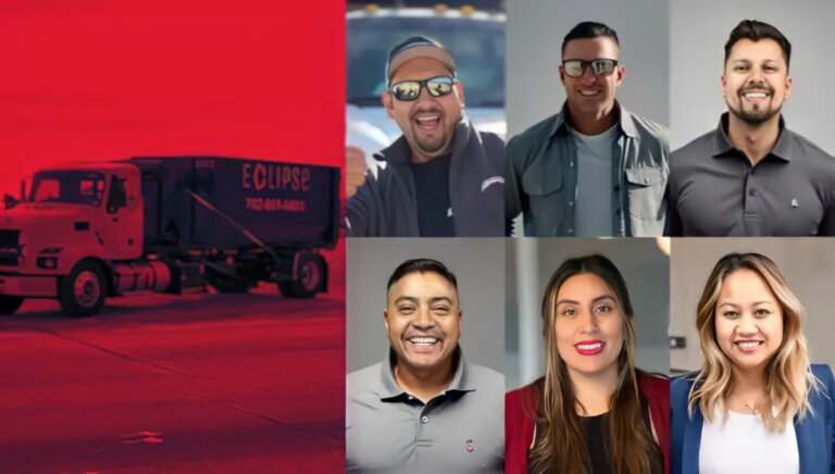 Collage image of Eclipse Waste Management team members